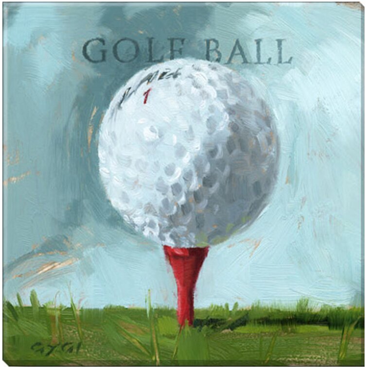 Darren Gygi Home Collection Golf Ball Giclee Wall Art On Canvas by